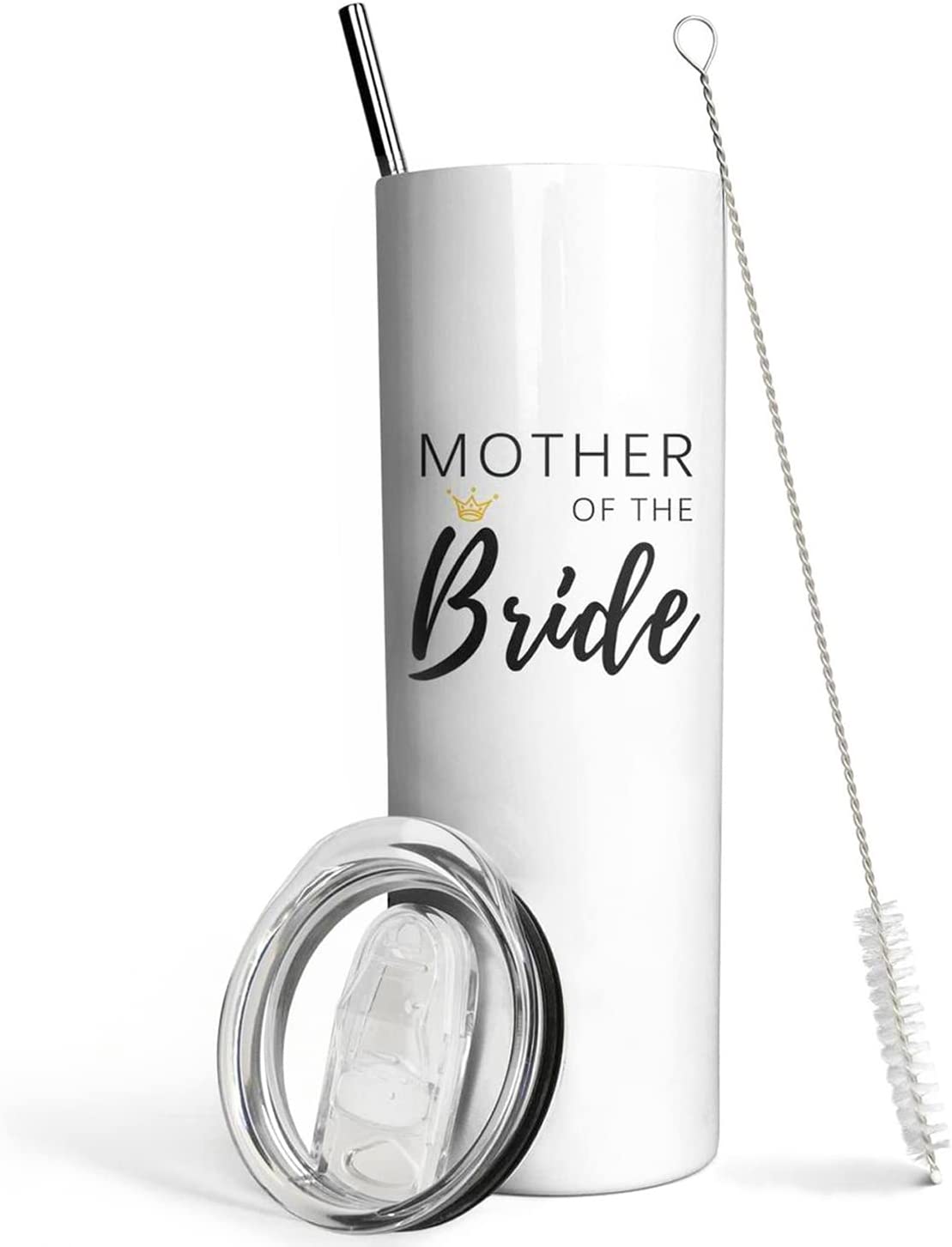 Mother of the Bride Gifts Tumbler With Lid and Straw- Bride Mom